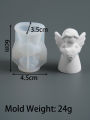 Heart Wings Angel Silicone Scented Candle Mold DIY Girl Sculpture Gypsum Home Decor Handmade Human Resin Mold for Birthday Gifts. 