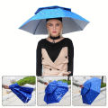 Rain or shine hat umbrella fishing umbrella, fishing supplies fishing clothing fishing hat hiking hat, sunscreen double layer..