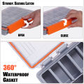 Waterproof Fishing Tackle Box Large Capacity Fishing Accessories Tool Storage Box Fish Hook Lure Fake Bait Box Fishing Supplies. 