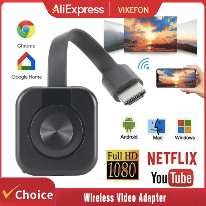 WiFi Receiver Audio Video Transmitter Phone Projector HDMI-Compatible Mirroring Screen Display Adapter For iOS Android PC TV