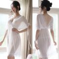 Nightgowns Women's Silk Lace Clothes for Sleepwear Pajamas Nightwear Hot Romantic New Woman Summer Sleep Offer Top Dress. 