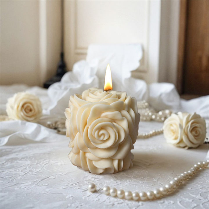 3D%20Rose%20Pillar%20Candle%20Silicone%20Mold%20DIY%20Geometric%20Flower%20Column%20Scented%20Candle%20Plaster%20Ornament%20Mold%20Handmade%20%20Wedding%20Decor%20-%20Image%203