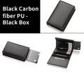 "Men's RFID Blocking Card Holder Wallet - Stylish Black, Durable Alloy, Soft PU Leather, Slim & Lightweight". 