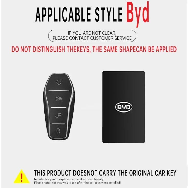 Zinc%20Alloy%20Car%20Remote%20Key%20Case%20Cover%20for%20BYD%20SEAL%20Atto%203%20Han%20EV%20Dolphin%20Lied%20Tang%20Dm%20Qin%20PLUS%20Song%20Pro%20MAX%20Yuan%20Accessories%20-%20Image%204