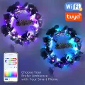 TUYA LED String Lights work with Alexa Google Assistant Music Sync WS2812B RGBIC Lighting Addressable Fairy String Lights. 