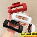 Safe Soft Silicone Shark Clip Anti Collision Protection for The Back of The Head Anti Fall Women's Hair Clip Advanced Feeling.