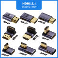 UGOURD HDMI2.1 Cable Adapter Mini Micro HDMI to HDMI 2.1 Converter 48Gbps 8K60Hz 4K120Hz for HDTV Projector PS4 PS5 Laptop PC. 