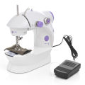 1PC Sewing Machine Mini Portable Household Night Light Foot Pedal Straight Line Hand Table Two Thread Kit Electric. 