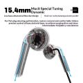 Moondrop Nice Buds Earphone 15.4mm Large Dynamic Driver Flat-Headed Earbuds 3.5mm Stereo Wired Flat Head Earplugs Bass Boost. 