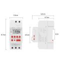 Timer Switches THC-30A Digital Timer 30A Programmable Time Relay | 220V DIN Rail Weekly Timer | LCD Display | Smart Automatic ON/OFF Switch | Power Controller for Lights, Pumps, Motors | Ideal for Home, Factory, Office & Industrial Use. 
