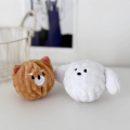 Squeaky Puppy Ball Toy - Spiked Bouncing Chew for Teeth Cleaning, Interactive Pet Toy for Small Dogs & Cats (Poodle/Bichon).