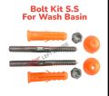 Bolt Kit Stainless Steel for Wash Basin, Vanity, and Wall Rack, Multipurpose Bolt kit. 