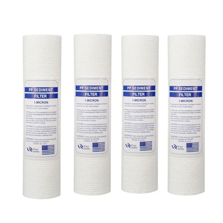 2/4 PCS of universal water filter 5 micron pp cotton filter element sediment water filter polypropylene material easy to use
