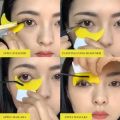 Silicon reusable eyes makeup guide tool eyeliner applicator tool multifunctional silicon eyeliner aid eyeliner applicator eyelashes mascara guard eyeshadow applicator pads eyes beauty makeup tool for girls. 