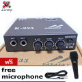Top Product car amp karaoke preamp 3 band mic mixer can use two microphones to adjust the sound of the singing. free mic. 
