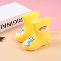 Fufu shop kids rain shoes cute fashion unicorn boots non-slip sole shoes. 