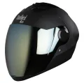 Steelbird Air SBA2 Matte Black And Matte Blue Helmet with Clear Extra Visor Free. 