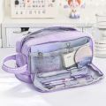 Pencil Bag for School Students with Large Capacity Multi-functional Pen Case Macaron Color Matching Cute Pencil Case.