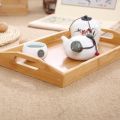 Bamboo Wooden Rectangular Tea Tray Pallet Wood Serving Tray Tea Cup Tray With Handle Wood Dinner Dessert Bread Fruit Food Plate. 