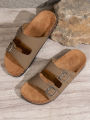 Men's Fashionable Slippers Waterproof Non-Slip Thick-Soled Wear-Resistant Home Outdoor Work Casual Slippers. 