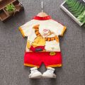 0-6 years old kids summer cute polo shirt baby kids clothes and Girls Fashion cartoon Korean suit. 