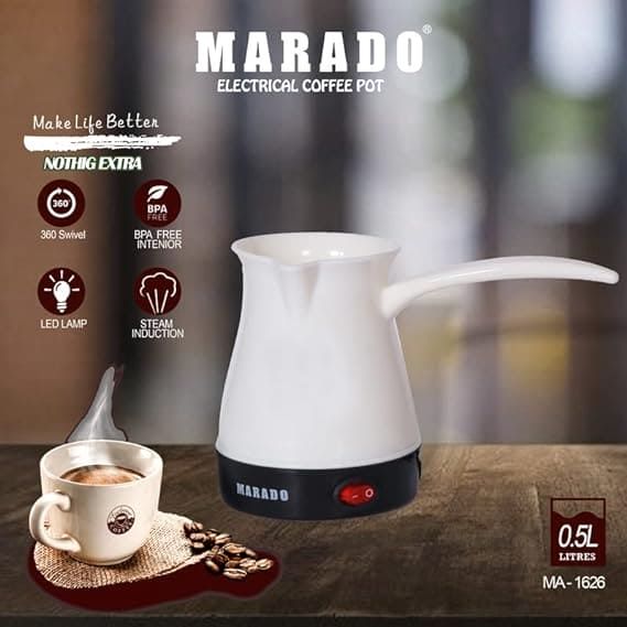 Original Mocha Cup 600W Electric Coffee Maker Stainless Steels Turkish Style Coffee Maker 500ml Electric Kettle High Quality Stainless Steel Not Rusty