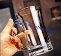 Newfangled - Superb Quality - Beer Mug Glass for water juice and milk 390ml 1pc. - Kitchen & Dining - Express Yourelf- Delights.