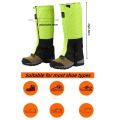1 pair Waterproof Rain Leg Gaiters Hiking Boot Legging Shoes Warmer Shoe Cover Tourist Outdoor Camping Trekking Climbing Hunting.