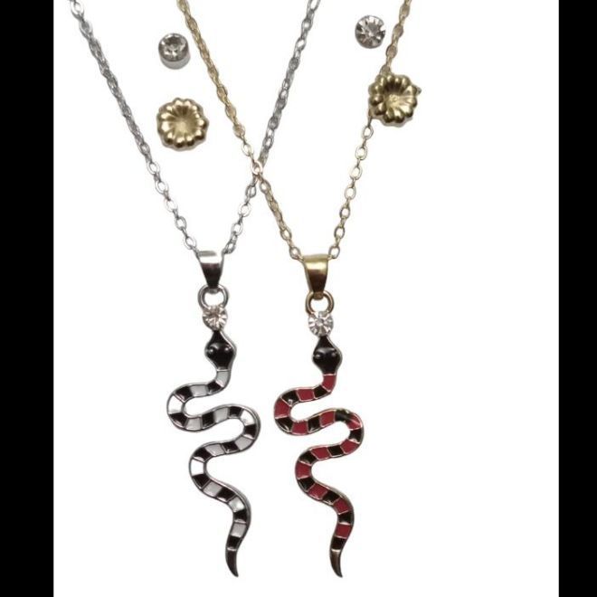 double snake locket set