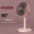 Jy Super JY-2218 Professional Premium Look Rechargeable Portable Mini Table Fan Strong Wind Left to Right Oscillating Angle 45 Degrees - AC/DC.