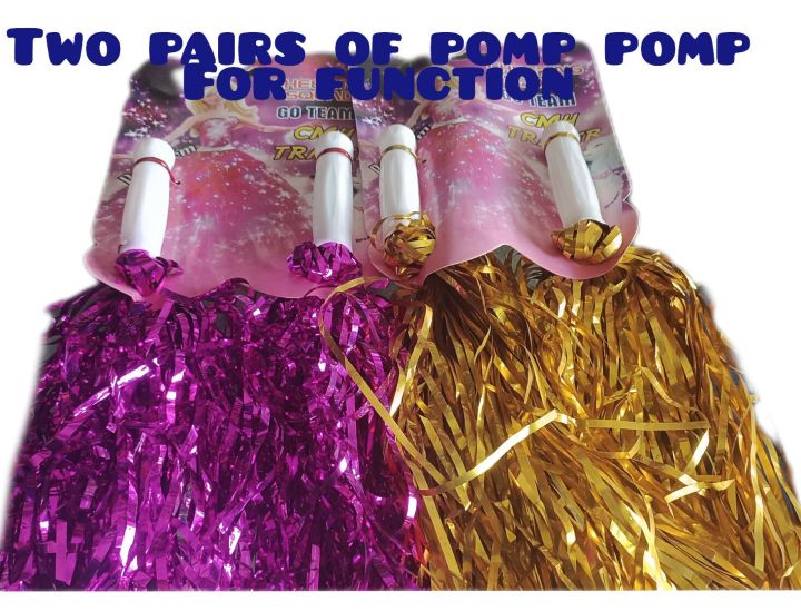 two pairs of pomp pomp for function in schools
