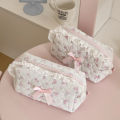 Wholesale Flower Women Lace Small Makeup Bag Travel Organizer Cosmetic Handbag Pouch Gilrs Cute Bow Square Zipper Wallet Bags. 