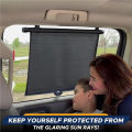 Retractable Car Side Window Sunshade Adjustable Telescopic Curtain UV Blocking Heat Insulation Privacy Protection Universal.