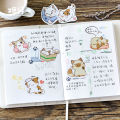 45pcs My cat Decorative Stickers Adhesive Stickers DIY Decoration Diary Japanese Stationery Stickers. 