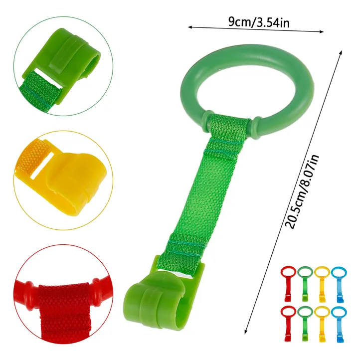 4/8Pcs%20Baby%20Hand%20Pull%20Rings%20Cribs%20Playpens%20Walking%20Training%20Rings%20Baby%20Stand%20up%20Assistant%20Rings%20Security%20Bed%20Hanging%20Pendants%20-%20Image%202