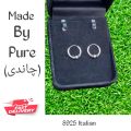 Italian pure silver S925 Earrings for women and kids | 22k Silver Baliyaan Earrings |. 