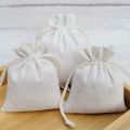 10Pcs Linen bundle pocket canvas bundle pocket cotton sack burlap bag rice  drawstring small cloth bag. 