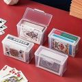 1/3pcs Playing Card Box, Clear Deck Case, Two Poker Images Can Be Placed (NO Cards) Christmas, Halloween, Thanksgiving Gift Part. 