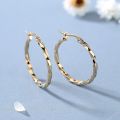 Korean version of large knotted earrings stainless steel earrings, luxury style earrings. 