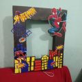 Paper Photo Frames Photo Booth on Spiderman theme also availabe in cars theme o0r miraculous ladybug themestyle Party Decorations birthday item birthday Supplies. 