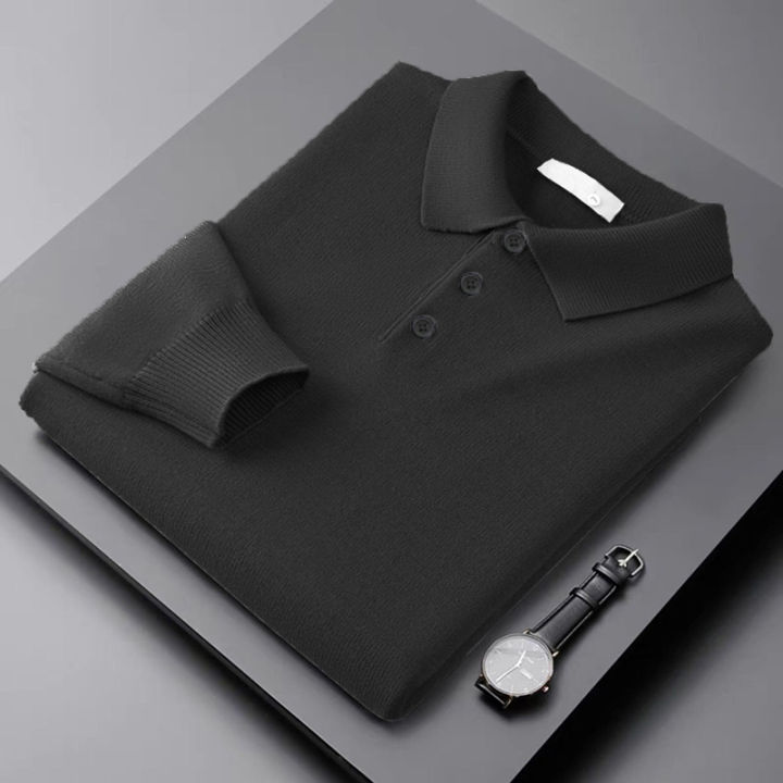Autumn%20Mens%20Long%20Sleeve%20Button%20Knit%20Pullover%20Sweater%20Casual%20Woolen%20Polo%20Sweater%20Winter%20Classic%20Shirts%20Warm%20HeavyWeight%20Outerwear%20-%20Image%202