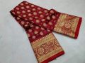 Soft silk katan  Saree For Women Without Blouse Pieces. 