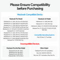 PULWTOP Dual-USB C Mac Laptop Docking Station with USB 2.0, SD/TF Vertical Dock Stand for MacBook Pro Air M3 M4 M5. 