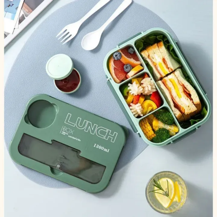 Compartment%201300ML%20Portable%20Lunch%20Box%20Kids%20Students%20Office%20Bento%20Box%20With%20Fork%20and%20Spoon%20Microwave%20Food%20Storage%20Container%20-%20Image%206