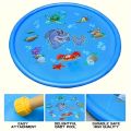 Children Play Spray Mat 100cm Beach Inflatable Water Sprinkler Pad Outdoor Game Toy Lawn Swimming Pool Mat Kids Toys. 