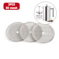 3 PCS of reusable stainless steel French filter press coffee machine, detachable mesh filter, coffee pot filter cartridge. 