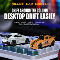 Desktop Mini RC Toy Alloy Off-road RC Cars Remote Control Car Shock-proof Shatter-resistant Electric Model Vehicle Toys for Boys. 
