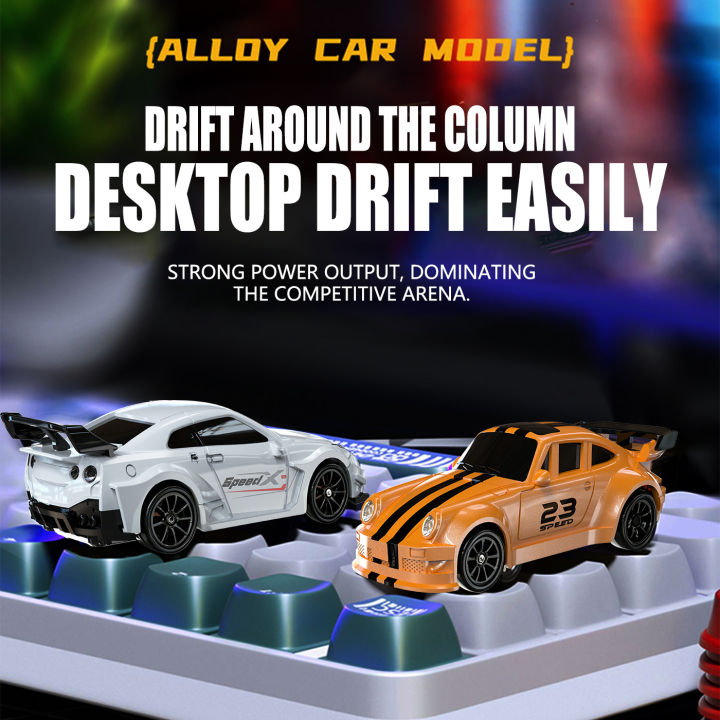 Desktop Mini RC Toy Alloy Off-road RC Cars Remote Control Car Shock-proof Shatter-resistant Electric Model Vehicle Toys for Boys