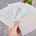 9Pcs/Set 0-9 Numbers 3D Nail Art Stickers Gold/Silver/Colorful Arabic Numerals Design Self-adhesive Sliders DIY Manicure Decals. 