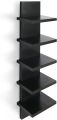 Bloddream 5 Tier Wall Shelves Black, Vertical Column Shelf Floating Storage Home Decor Organizer Design Utility Shelving Bedroom Living Room, 30.7 See less. 